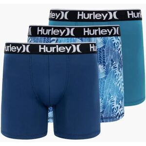Hurley Regrind Boxer Briefs, Size Large 36-38", Men's, Blue Combo, 3 Pack